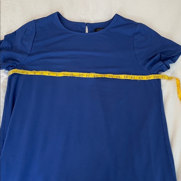 J. Jill Classic Short Sleeve Dress in Royal Blue - Picture 3 of 7